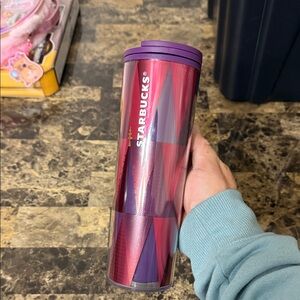 Starbucks Vibrant Purple and Red Tumbler